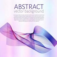 Colorful moving wavy lines. Abstract wave background. Easy to edit design template for your artworks. vector