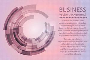 Pink purple circle business background. Technology concept. Easy to edit design template. Vector illustration.