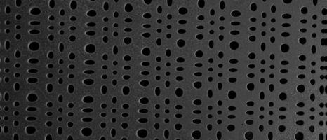 black metal grid seamless dot pattern. circle mesh pattern background texture photo