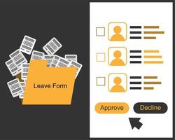 solicitud de licencia en línea vs formulario de solicitud de licencia en vector de papel