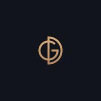 GD DG letter initial logo vector icon illustration
