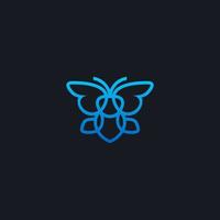 Butterfly logo vector icon illustration