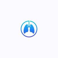 Lung logo vector icon illustration