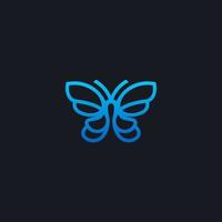 Butterfly logo vector icon illustration