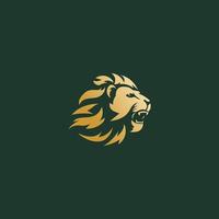 lion head logo vector icon illustration