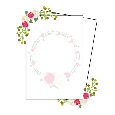 floral template vector illustration design suitable for wedding decoration and party illustration