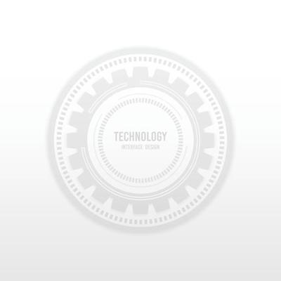 Abstract white technology interface of geometric design artwork template. Tech cover header for copy space of text background. illustration vector