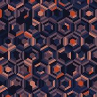 Abstract hexagona pattern design of color style seamless artwork template. Overlapping for geometric elements style background. illustration vector