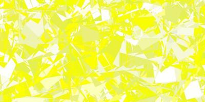 Light Green, Yellow vector background with polygonal forms.