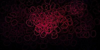 Dark pink vector pattern with abstract shapes.