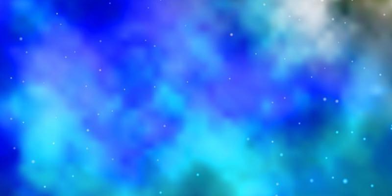 Light BLUE vector texture with beautiful stars.