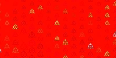 Light Green, Red vector pattern with magic elements.