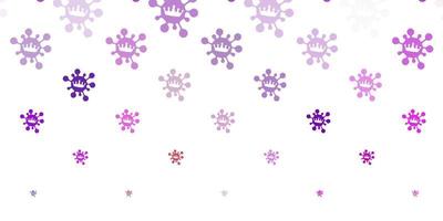Light multicolor vector background with covid-19 symbols.