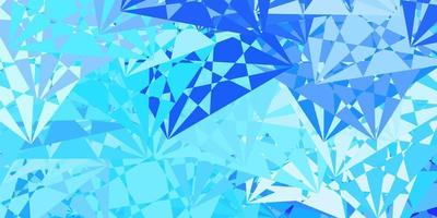 Light BLUE vector texture with memphis shapes.