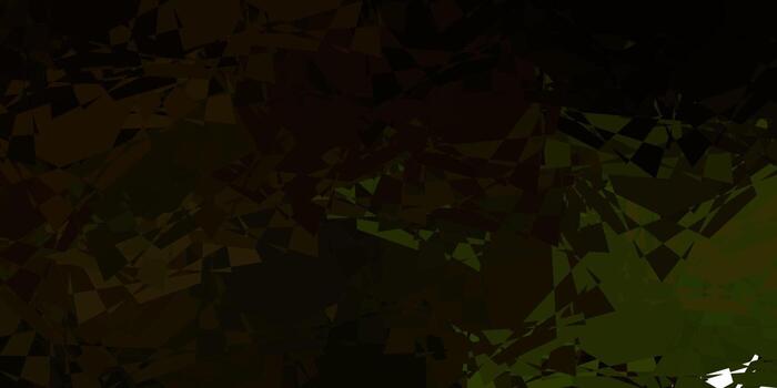 Dark Green, Yellow vector layout with triangle forms.