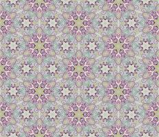 Abstract seamless pattern. Arabic line ornament with geometric shapes. vector