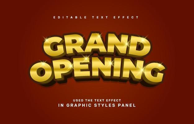 Grand Opening text effect
