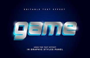 Game editable text effect template vector