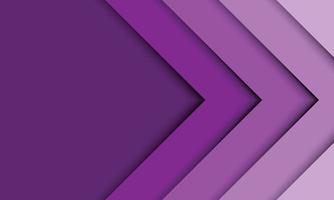 Abstract purple 3d arrow line overlapping background. vector