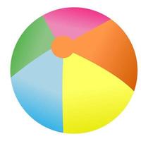 Flash style beach balloon. vector