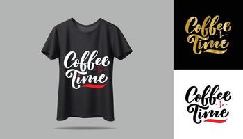 T-shirt design mockup. New typography t-shirt design with mockup Vector design