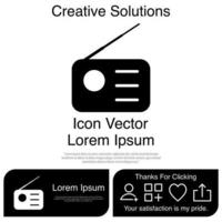 Radio Icon Vector EPS 10