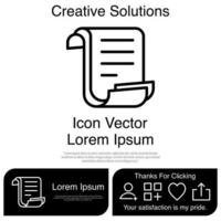 Paper Icon Vector EPS 10