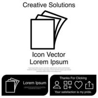 papel, icono, vector, eps, 10 vector