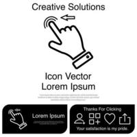 Finger Touch or Touch Screen Gestures on the Phone Icon Vector EPS 10