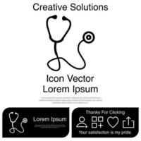 Stethoscope Icon Vector EPS 10