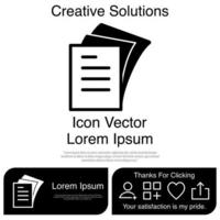 Paper Icon Vector EPS 10