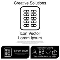 Pill Icon Vector EPS 10