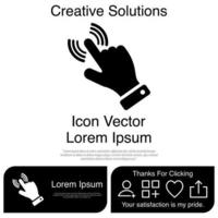 Finger Touch or Touch Screen Gestures on the Phone Icon Vector EPS 10