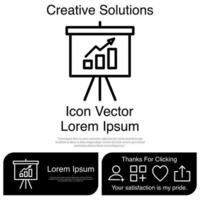 Presentation Board Icon Vector EPS 10