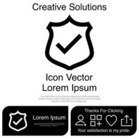 Shield Check Mark icon Vector EPS 10