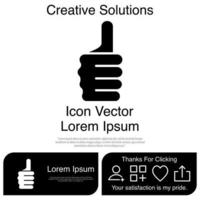 Thumbs Up Icon Vector EPS 10