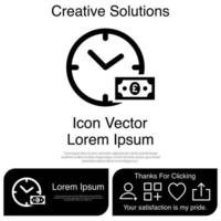 Time is Money Icon Vector EPS 10