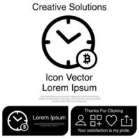 el tiempo es dinero icono vector eps 10