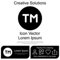 Trademark Icon Vector EPS 10