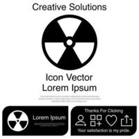 Radiation Icon Vector EPS 10