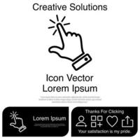 Finger Touch or Touch Screen Gestures on the Phone Icon Vector EPS 10