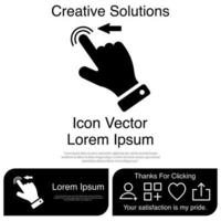 Finger Touch or Touch Screen Gestures on the Phone Icon Vector EPS 10