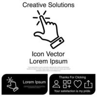Finger Touch or Touch Screen Gestures on the Phone Icon Vector EPS 10