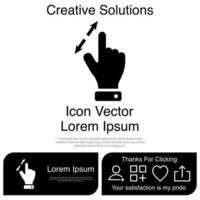 Finger Touch or Touch Screen Gestures on the Phone Icon Vector EPS 10