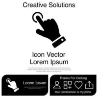 Finger Touch or Touch Screen Gestures on the Phone Icon Vector EPS 10