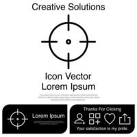 Target Scope Icon Vector EPS 10