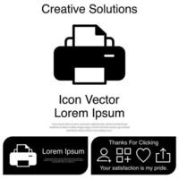 Printer Icon Vector EPS 10