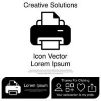 Printer Icon Vector EPS 10