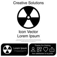 icono de radiación eps vectoriales 10 vector