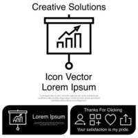 Presentation Board Icon Vector EPS 10